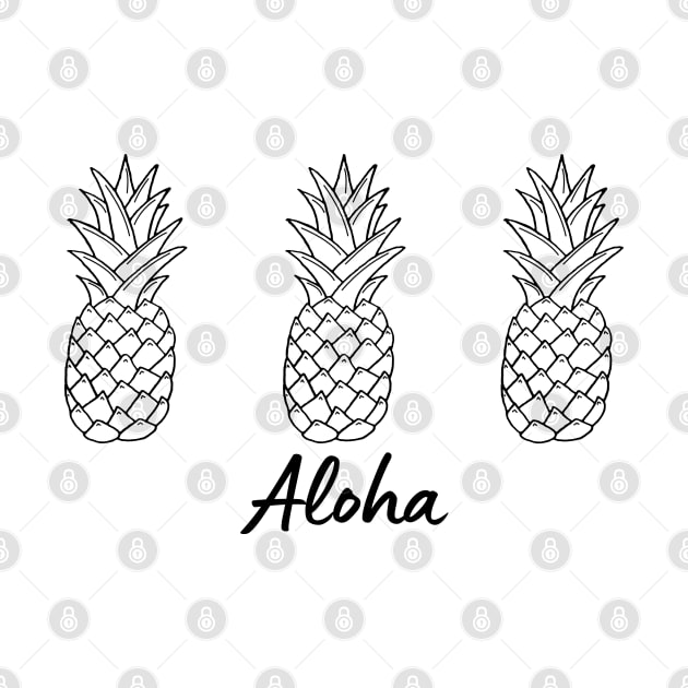 Hawaiian Pineapple Aloha by Downtown Rose