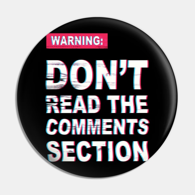 Warning Comments Ahead Pin by MidnightCoffee