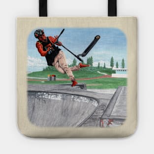 Kobold Kick Scooter Trick Fantasy Image Tote