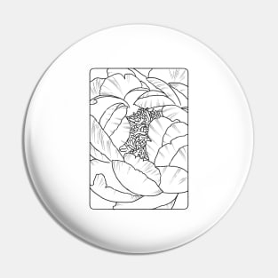 Petals || Hand Drawn Flower Pin