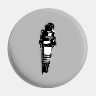 Sparkplug Graffiti Pin