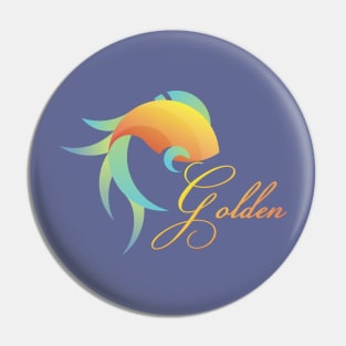 Golden Fish Pin