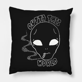 Outta this World (Black) Pillow