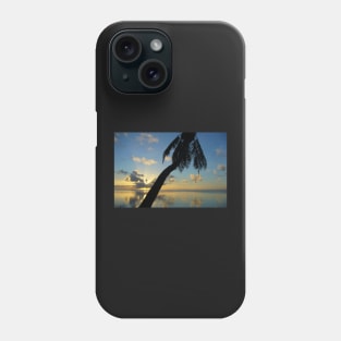 Peaceful Blue Palm Tree Sunset Phone Case