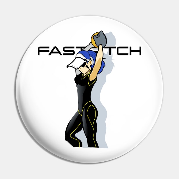 .Fastpitch Fastball Pin by Spikeani