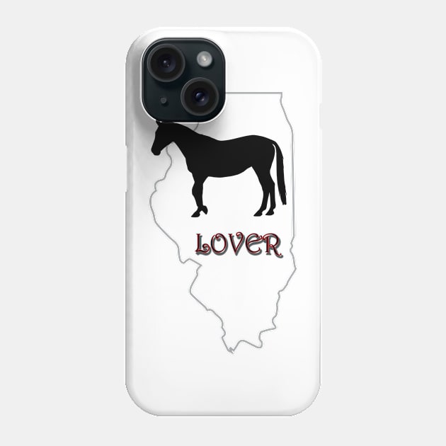 Illinois Horse Lover Gifts Phone Case by Prairie Ridge Designs