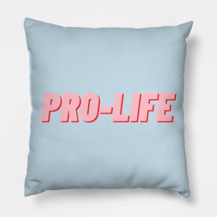 pro-life pink bold, march for life Pillow