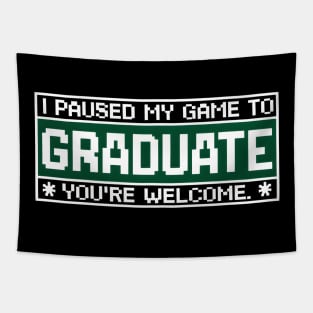 Funny Video Gamer Graduate 2024 Graduation Tapestry