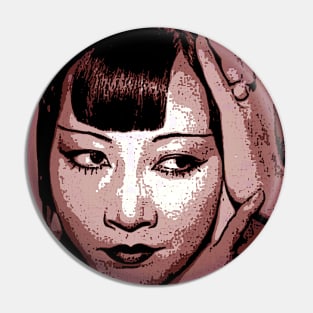 Anna May Wong red Pin