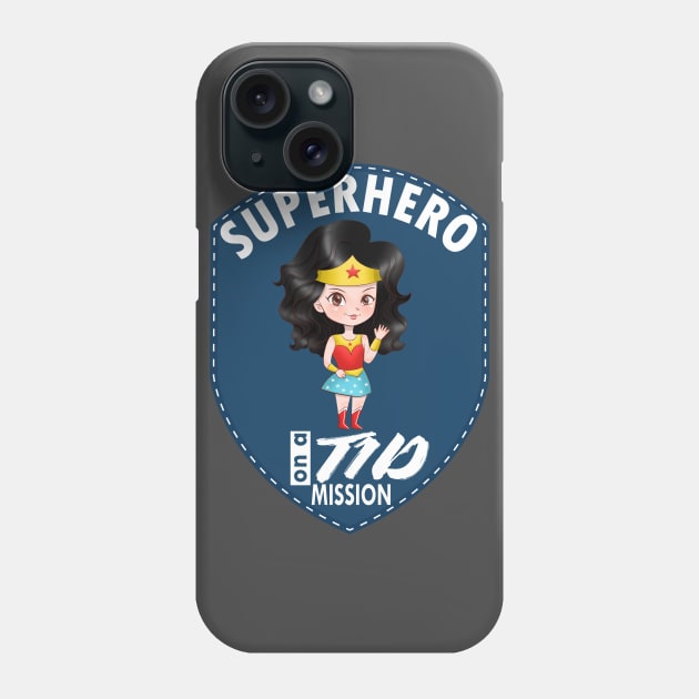 T1D superhero - Diabetes type 1 Ladies Phone Case by papillon