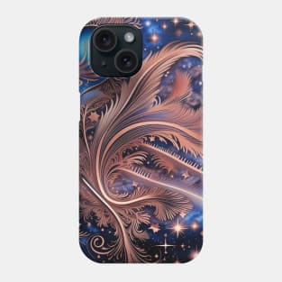 Other Worldly Designs- nebulas, stars, galaxies, planets with feathers Phone Case