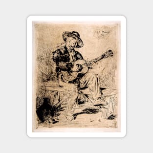 Spanish Singer (Le Guitarrero) by Édouard Manet Magnet