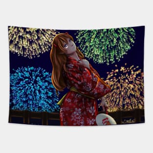 Asuka Kimono Background Tapestry