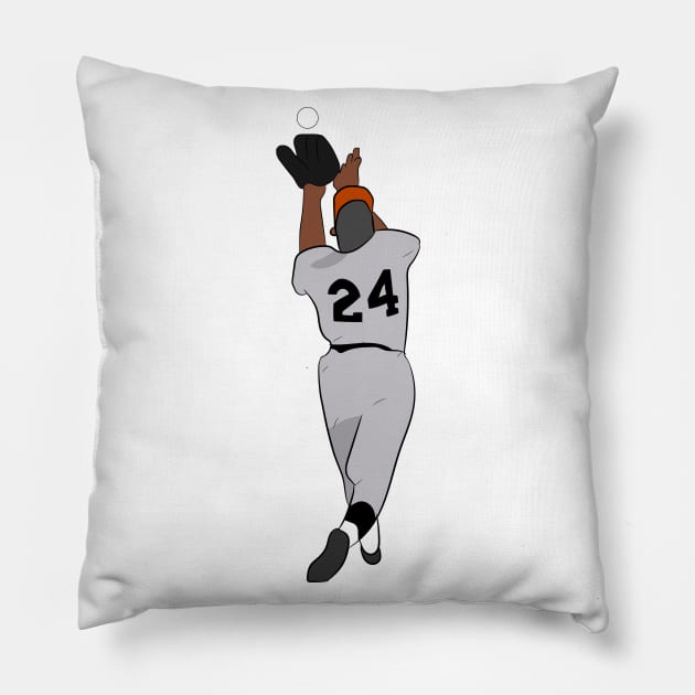 Willie Mays Pillow by SickSticksCo