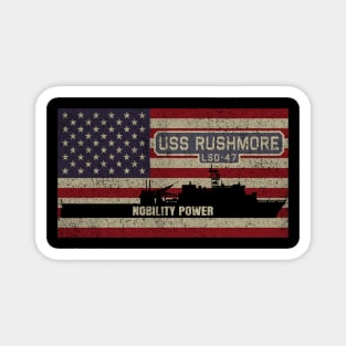 Rushmore LSD-47 Ship Dock Vintage USA American Flag Gift Magnet