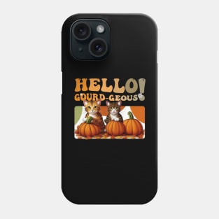 Hello Gourd-geous Cats - Whimsical Feline Fun Phone Case