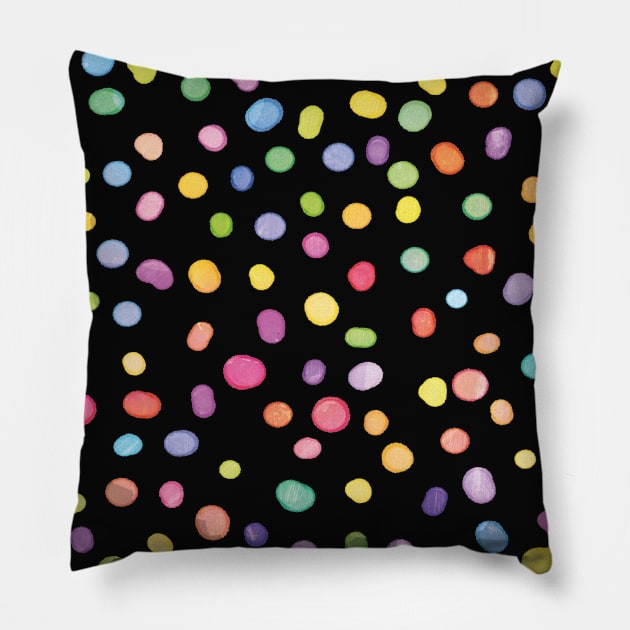 Color drops Pillow by idlamine
