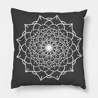 WHITE MANDALA Pillow