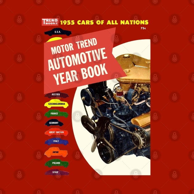 1955 AUTO YEARBOOK - book cover by Throwback Motors
