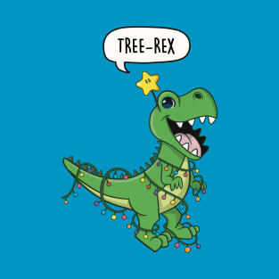 Tree-Rex Christmas Dinosaur T-Shirt