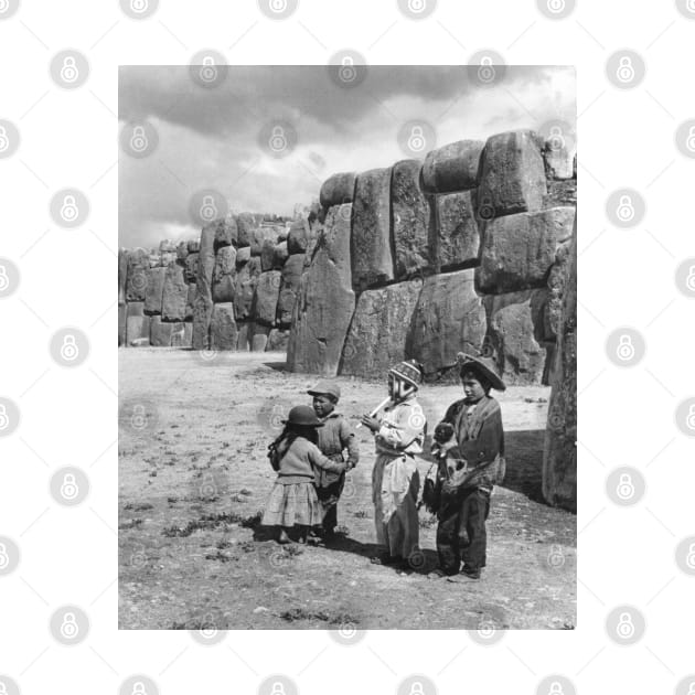 Children Playing at Sacsayhuamán by In Memory of Jerry Frank