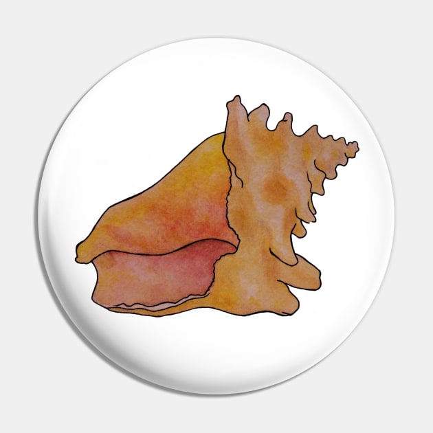 Conch Shell Pin by LivMyers