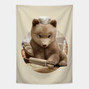 Baby Bear Chef Tapestry