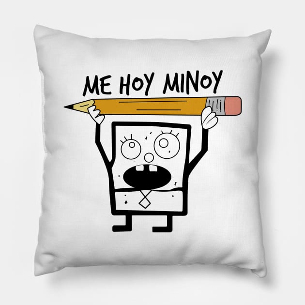 Doodlebob With Pencil Pillow by TextTees