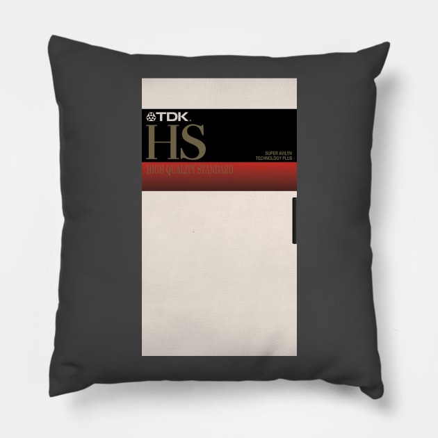 TDK HS VHS Pillow by AtelierNab