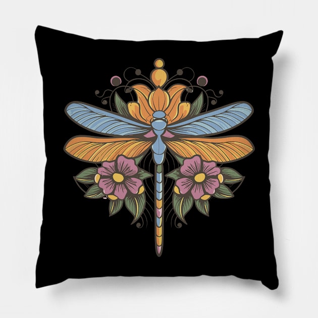 Dragonfly graphic, Dragonfly Lover , Cottagecore Dragonfly, Insect Lover , Nature Lover Gift, Nature Pillow by YuriArt