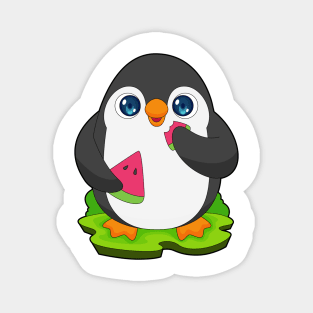 Penguin Watermelon Fruit Magnet