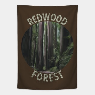 Redwood Forest Painting Tapestry