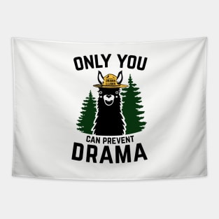 The Original Only You Can Prevent Drama Llama Smokey Bear Parody Tapestry