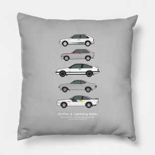 Griffins and lightening bolts car collection Pillow
