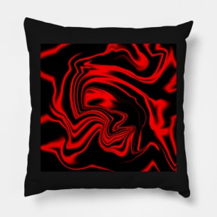 Marble Red And white Pillow