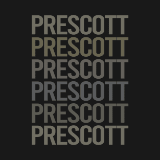 Gray Text Art Prescott T-Shirt