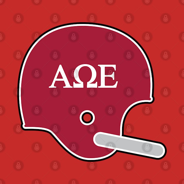 Alabama Alpha Omega Epsilon Retro Helmet by Rad Love