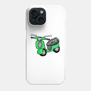 Green scooter Phone Case