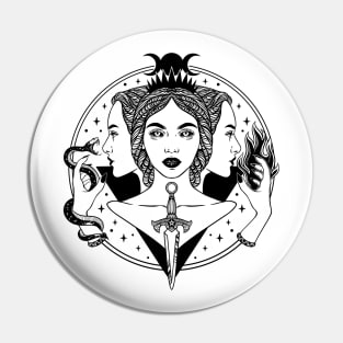 Hecate triple goddess Pin