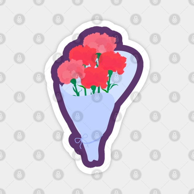 carnations bouquet Magnet by CindyS