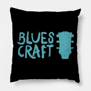 BluesCraft (light on dark) Pillow