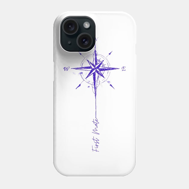 First Mate Compass rose Phone Case by BelfastBoatCo