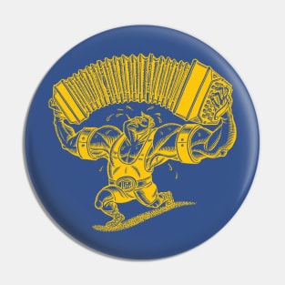 Bandoneon Weightlifter (yellow) Pin