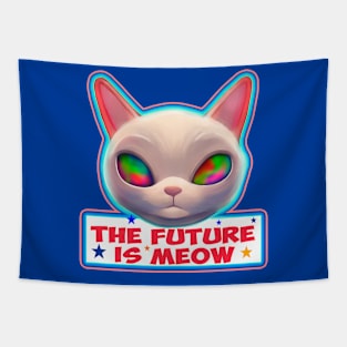 The future is meow Tapestry