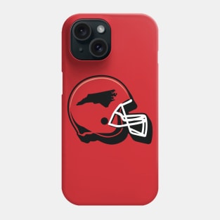 North Carolina State Outline Football Helmet Phone Case