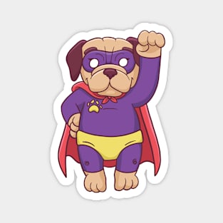 Super Dog // Funny Superhero Dog Cartoon Magnet