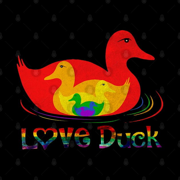 Cute Duck Rainbow by OB.808 STUDIO