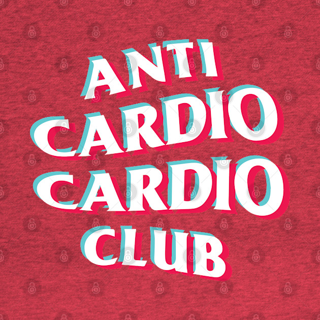 Disover Anti Cardio Cardio Club Trippy 3D Logo (Front + Back) - Anti Cardio Cardio Club - T-Shirt