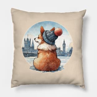 Corgi lovers, corgi and London, animals lovers, dogs lovers, corgi mom, corgi dad Pillow