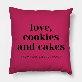 Love, cookies and cakes - Christmas Baker Pillow